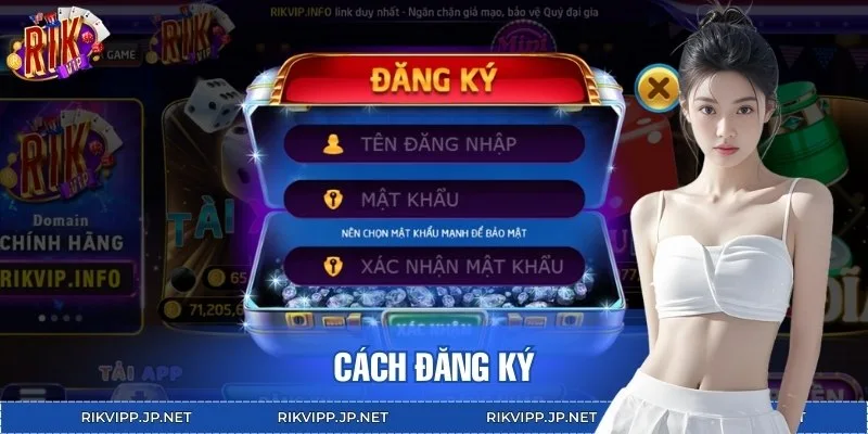 Đăng ký RIKVIP qua các bước thao tác đơn giản